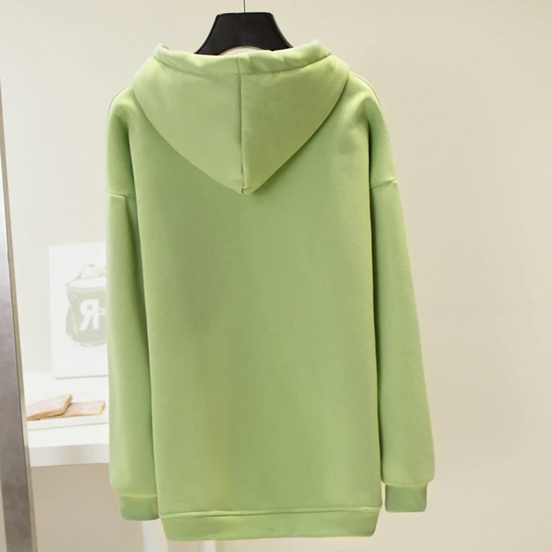 Hirsionsan Женская толстовка толстый мультфильм цветные рога печати корейский