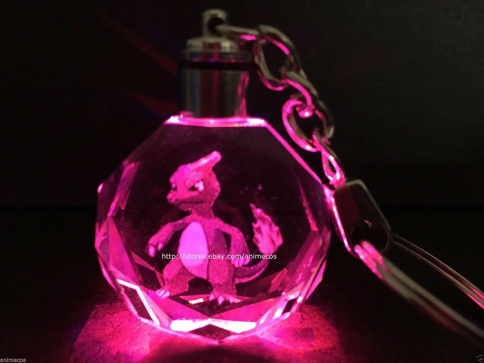 Аниме покемон косплей XY Charizard карманный монстр брелок со светодиодной лампой