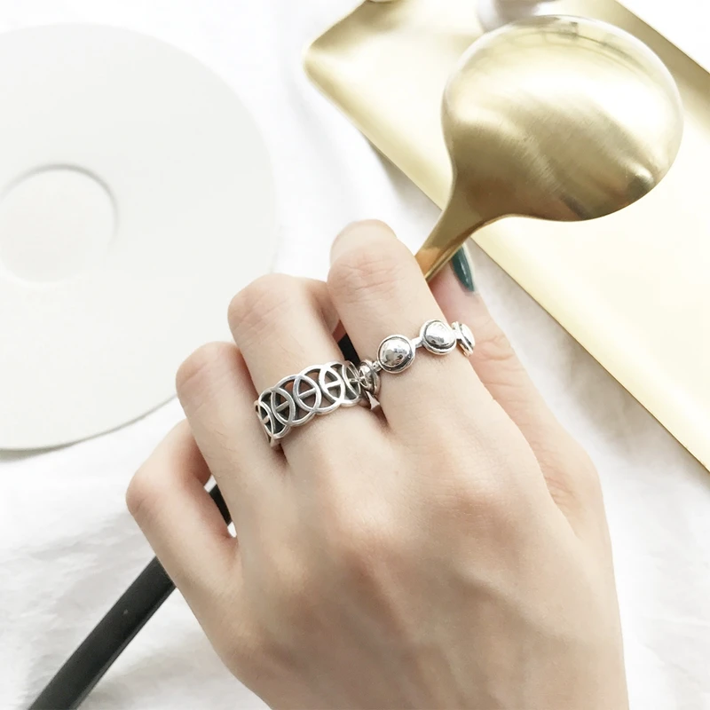 Женское кольцо в античном стиле широкое Винтажное из настоящего серебра 925 пробы