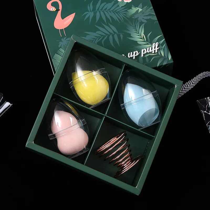 Профессиональная косметическая губка для макияжа подарочный набор с держателем