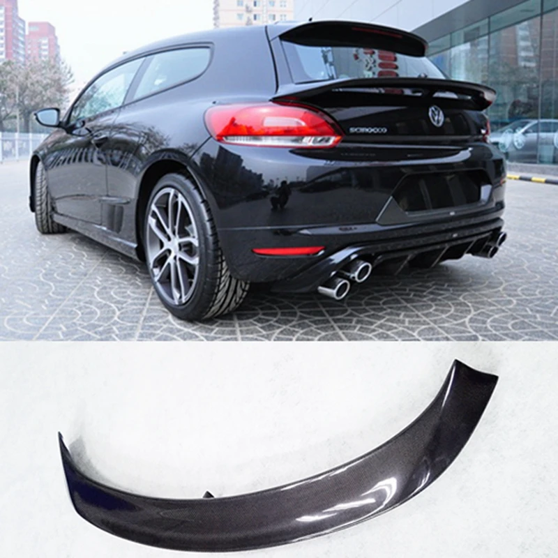 Задний спойлер на крышу из углеродного волокна крылья багажника для Volkswagen VW Scirocco