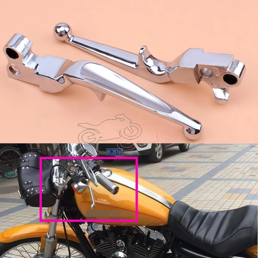Хромированные мотоциклетные детали ручные рычаги алюминиевый тормозной рычаг