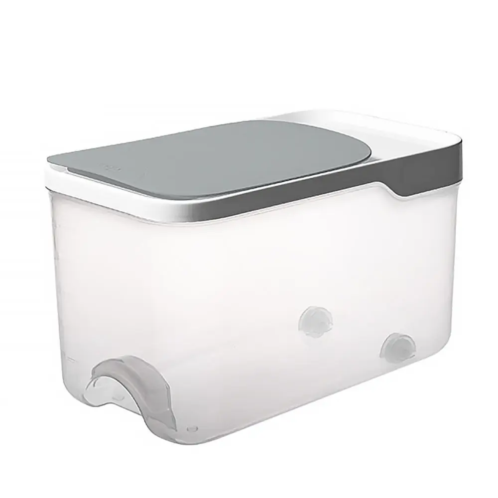 

1pc Cereals Storage Tank Kitchen Storage Bucket Flour Storage Bucket (Gray)