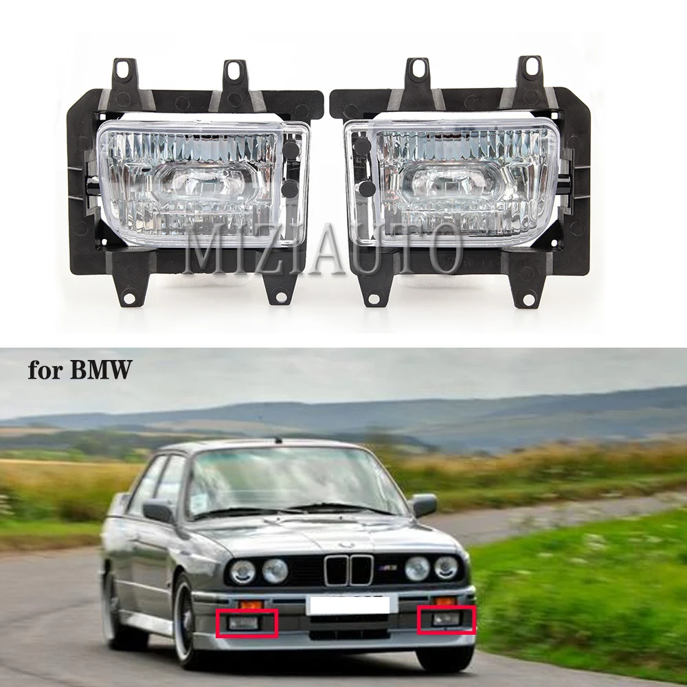 Фары для BMW E30, противотуманные фары, бампер, лампы 318i 325i 325e, противотуманные фары, дневные ходовые фонари