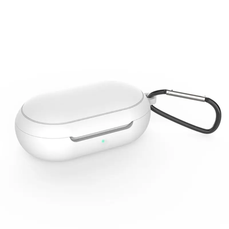 

Shockproof Protective Silicone Cover Case Protective Sleeve for Samsung-Galaxy Buds/Buds+ with Carabiner