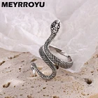 Женское многослойное кольцо MEYRROYU, из стерлингового серебра 2021 пробы на указательный палец в форме змеи, креативное украшение для вечеринки
