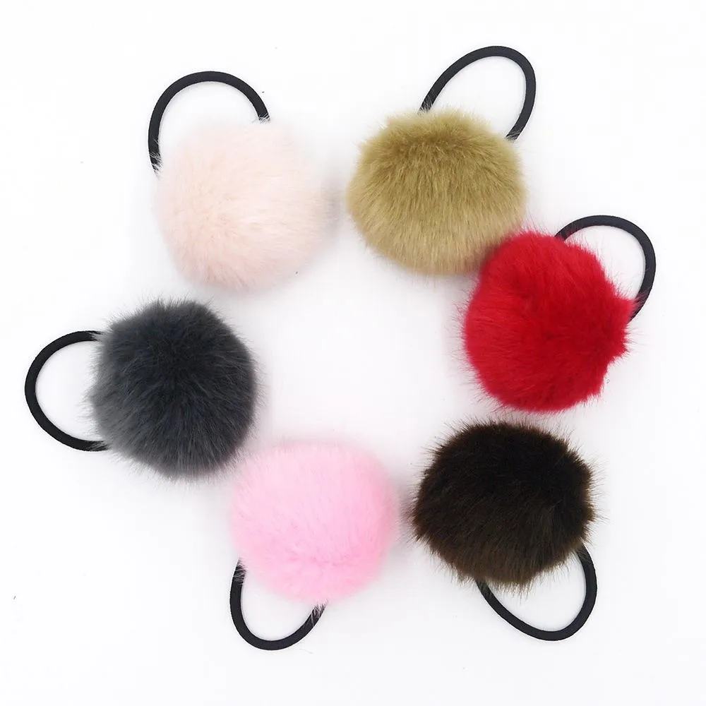 1 шт. для женщин и девочек 6 см мягкие пушистые волосы повязка на голову с помпоном