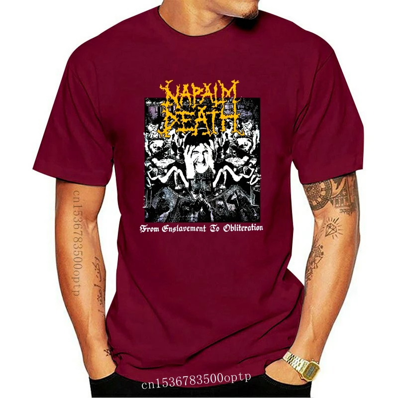 

New Napalm Death From Enslavement To Obliteration Vintage Print T Shirt 2021