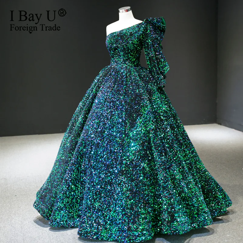 detachable prom dresses 2020 off the shoulder half sleeve front slit beading sequins red evening dresses arabic