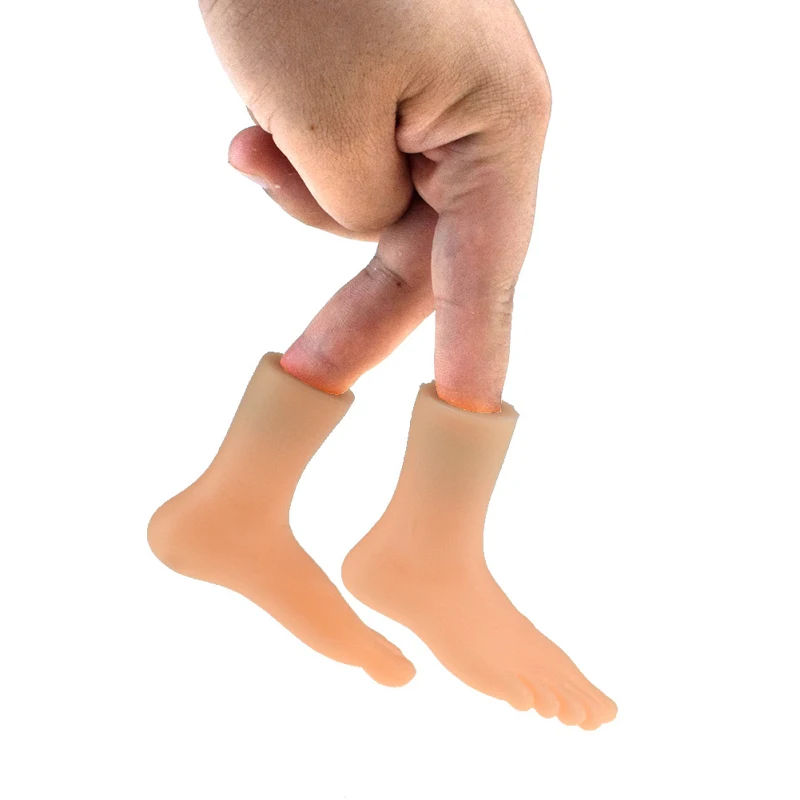 

Kids Silicone Finger Puppet Toy Left Right Hands Feet Finger Puppet Child Funny Novelty Toys Good Halloween Tools For Kids