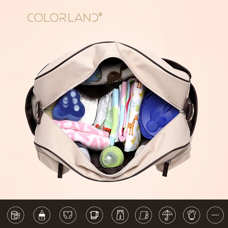 Colorland-Bolsa de pa&ntilde;ales de maternidad para mam&aacute;s, mochila de gran capacidad, bolsa de viaje, bolsa de lactancia para el cuidado del beb&eacute;, para mujeres-4