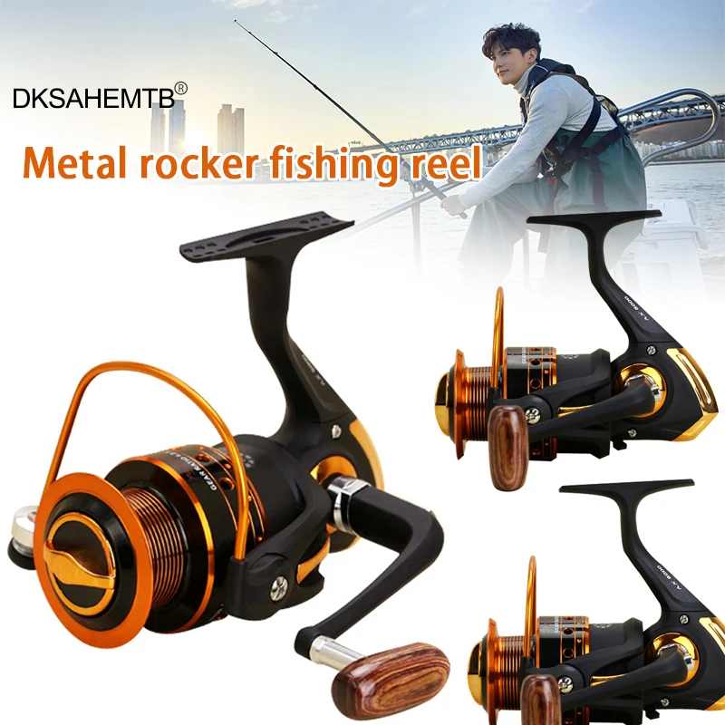 

Spinning Fishing Reels Smooth Powerful Baitcast Tackle Accessories for Saltwate Fresh Water MJ
