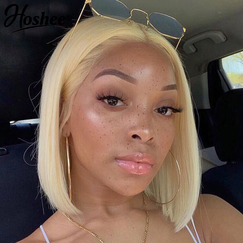 Парик для женщин Bob Femme прозрачный прямой розовый Реми 13x6 613 из натуральных волос |