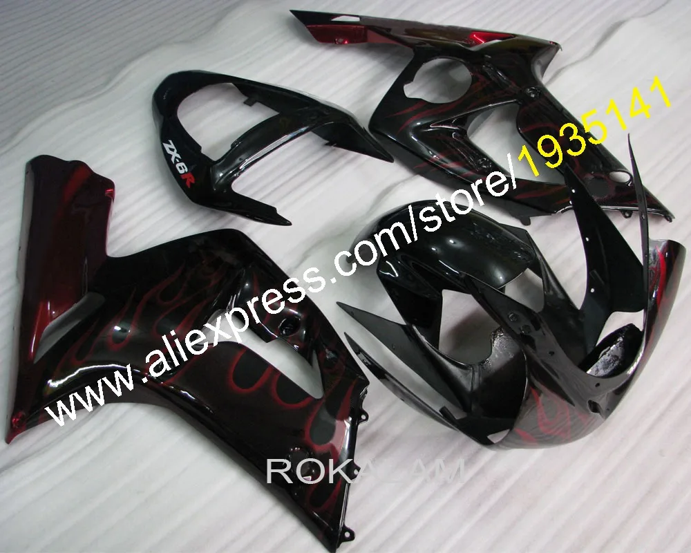 

Motorcycle Accessories For Kawasaki Fairing ZX6R 2003 2004 Ninja ZX 6R 636 ZX-6R Cowling Bodywork (Injection molding)