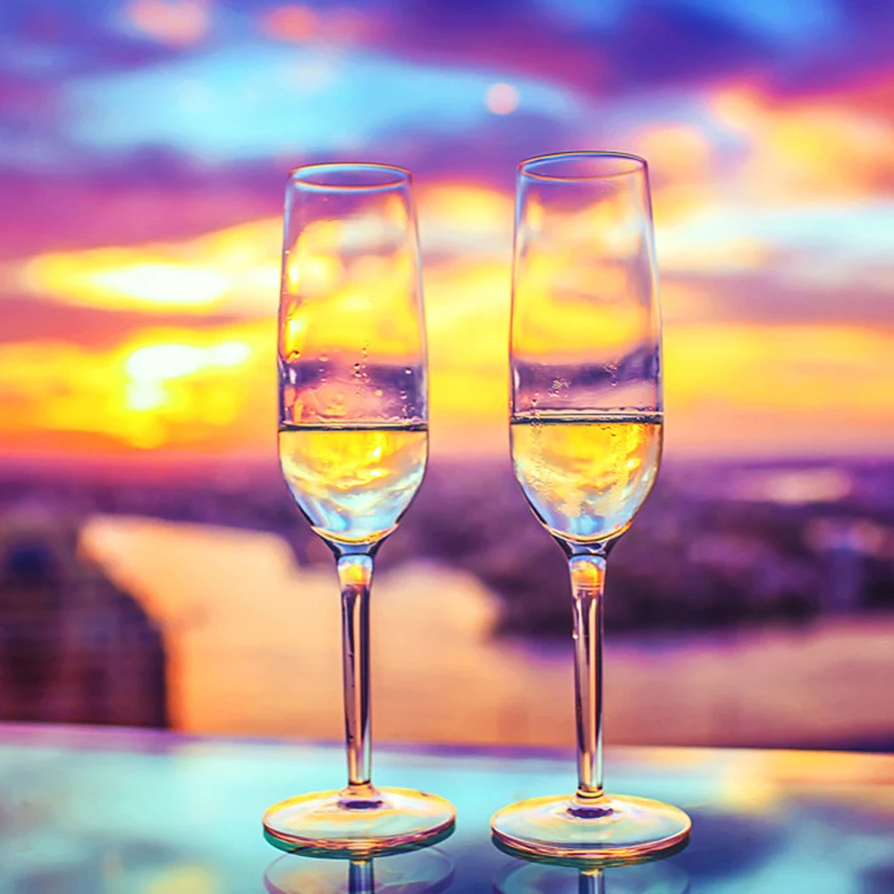 DIY алмазная живопись пейзаж чашка воды полная квадратная Алмазная вышивка