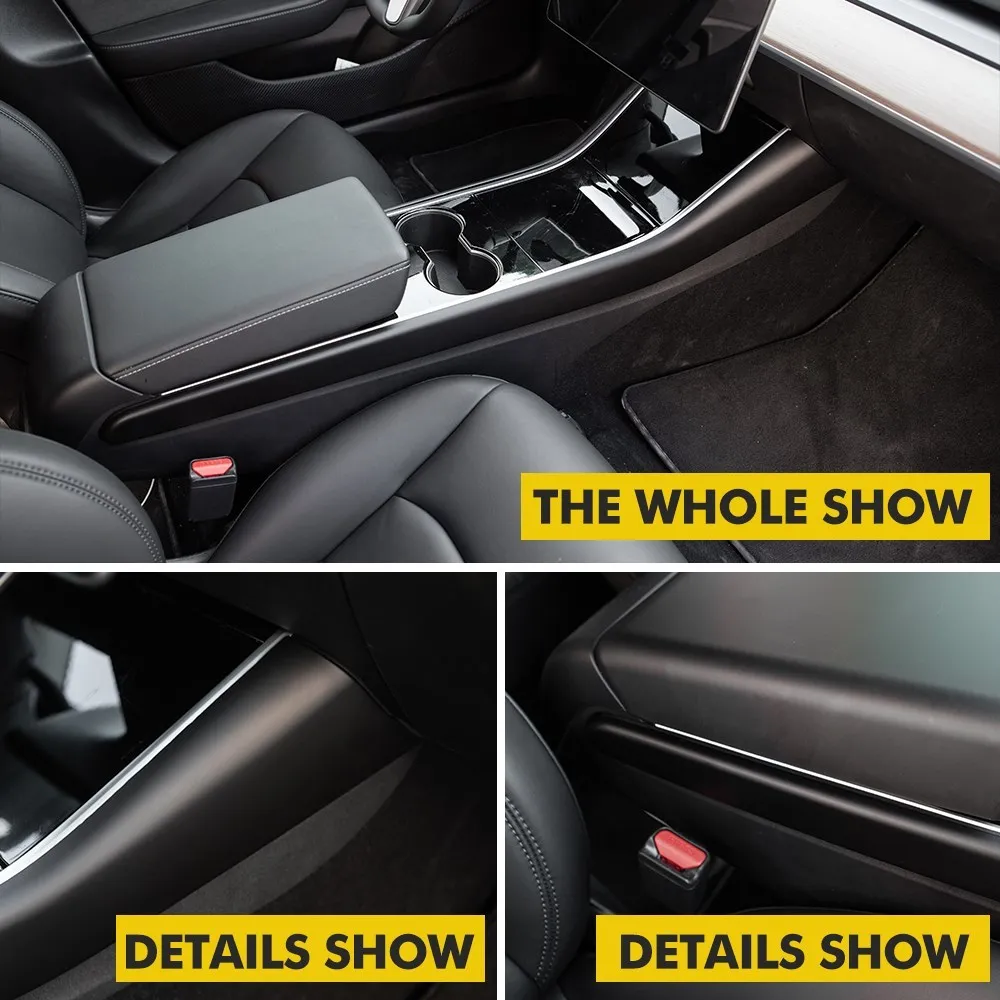 Автомобильное углеродное волокно ABS центральная консоль крышка приборной панели