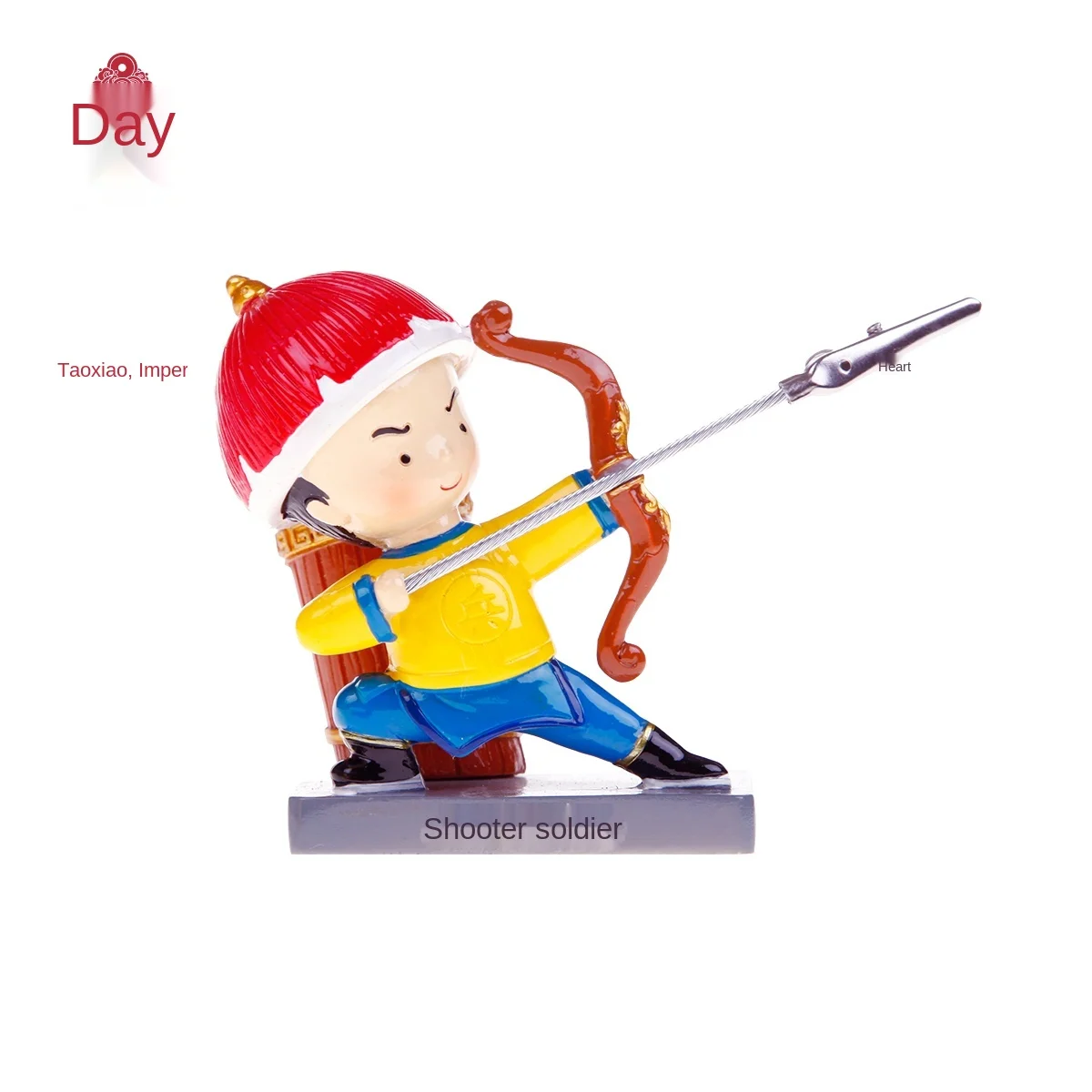 

Стрелок солдат креативные милые настольная подставка для ручек Настольный зажим для банкнот, уникальное украшение