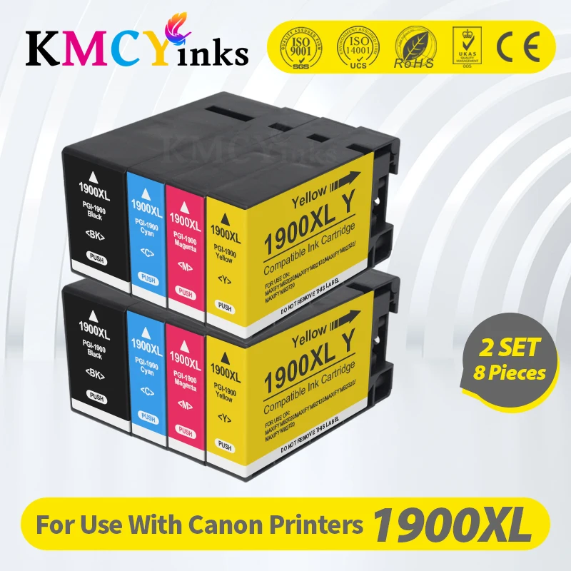 

KMCYinks Tatrix PGI-1900XL PGI1900 C-1900 Премиум Цвет совместимый картридж с чернилами для принтера для Canon MAXIFY MB2390 принтер