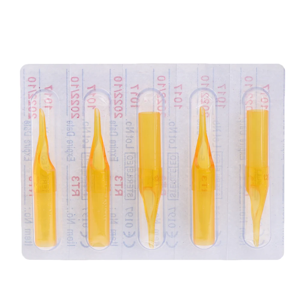 50 шт пластиковые одноразовые насадки для тату круглые плоские алмазные накладки