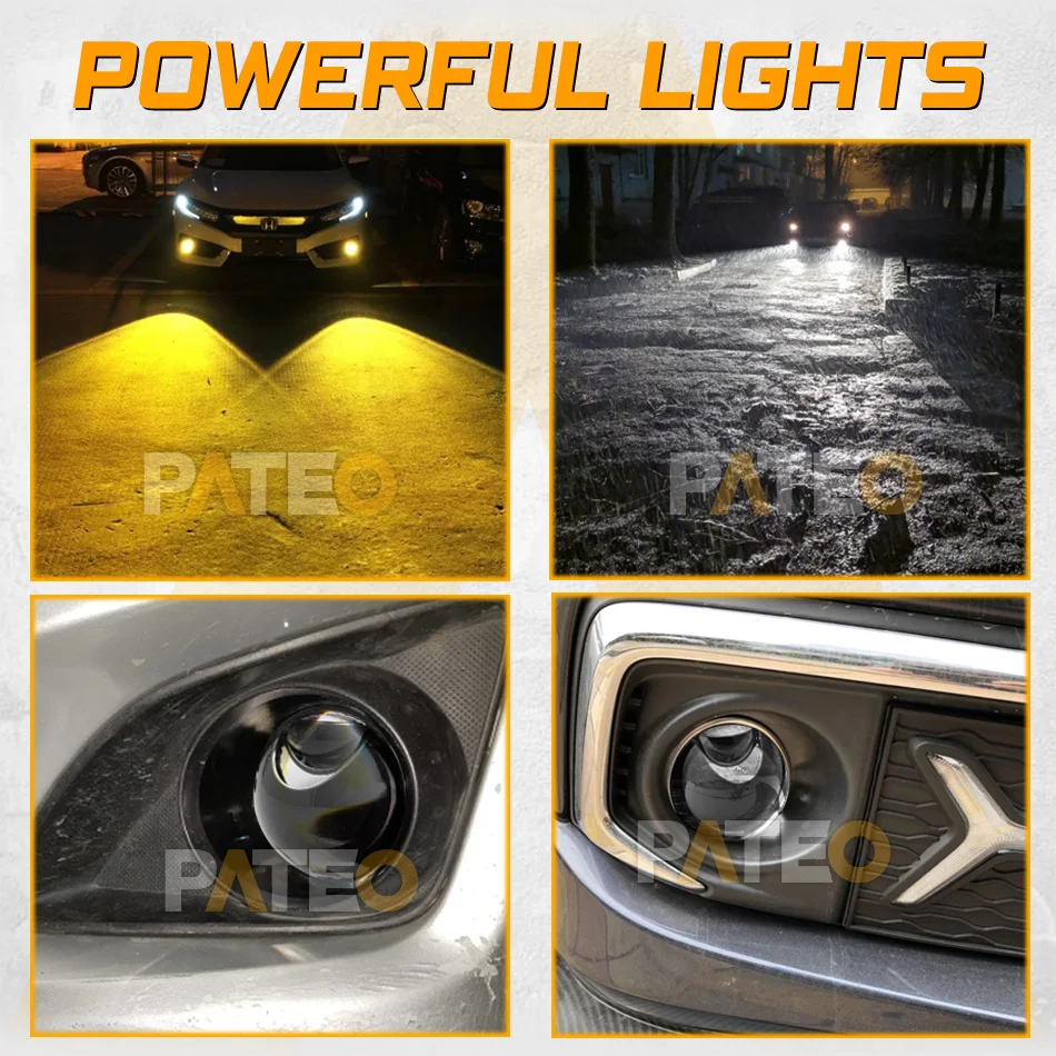 3 inch Bi-led Fog Lights Projector Lenses For Toyota Corolla Yaris Camry RAV4 Avensis Aygo Prius Retrofit LED PTF Matrix Lamps images - 6