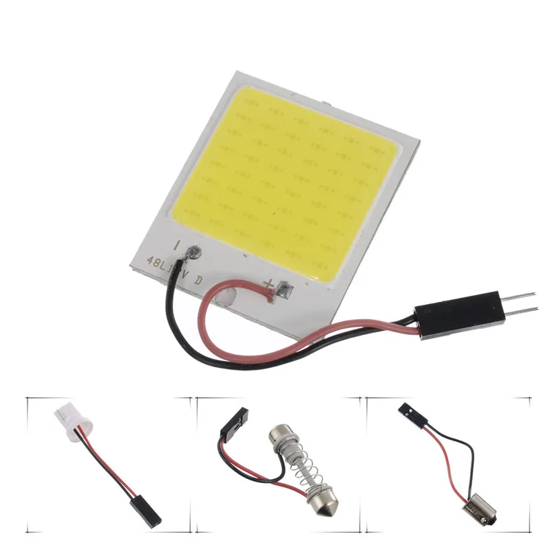 2xвысокое качество COB светодиодный светильник-панель супер белая автомобильная