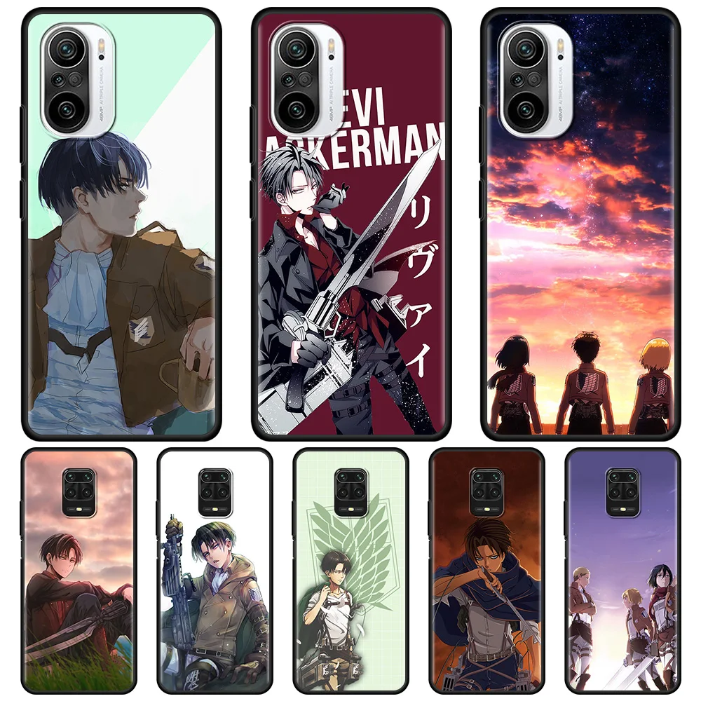

Attack On Titan Levi Ackerman Silicone Case For Xiaomi Redmi Note 9S 9 8 Pro 9C 7 8T 8 10 9A 7A K40 4G 8A Back Cover Soft Capa