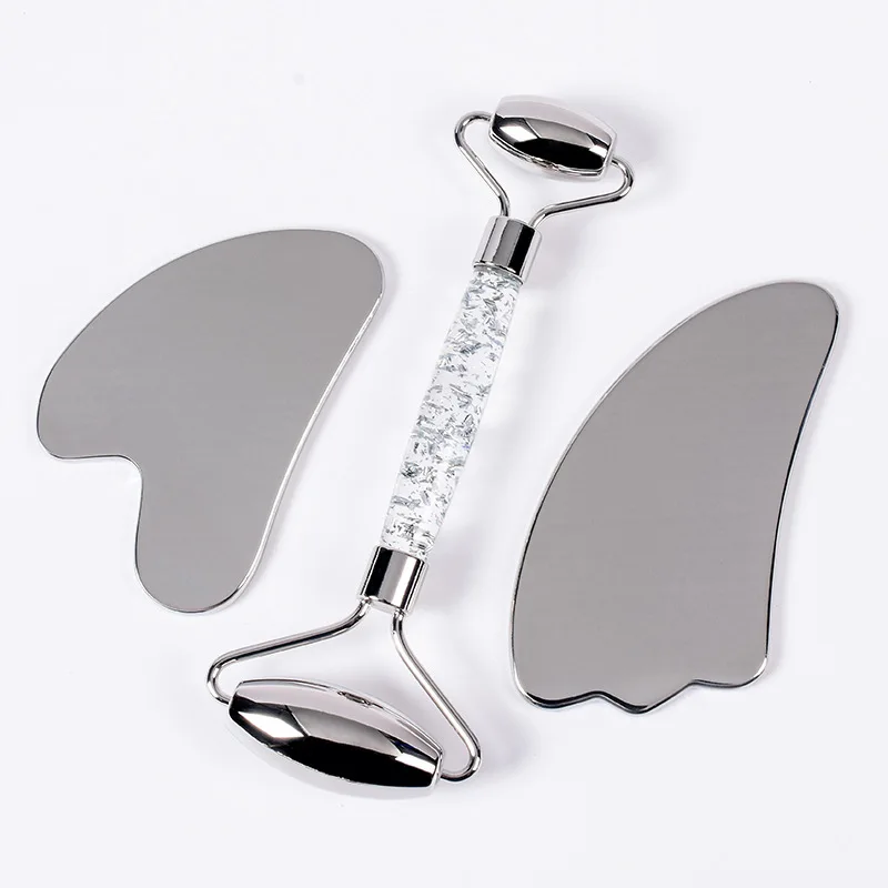 

Роликовый массажер для лица, из нержавеющей стали