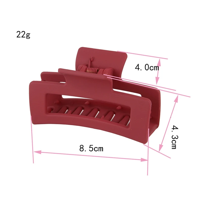 

1PC Solid Color Hair Claws Elegant Acrylic Hairpins Barrette Crab Hair Clips Headwear for Women Girls Hair Accessories 8.5cm