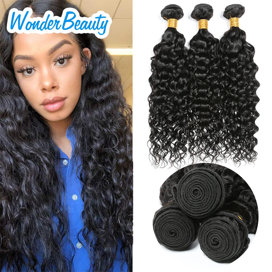 Чудесные искусственные волнистпряди волнистые 100% человеческие волосы для