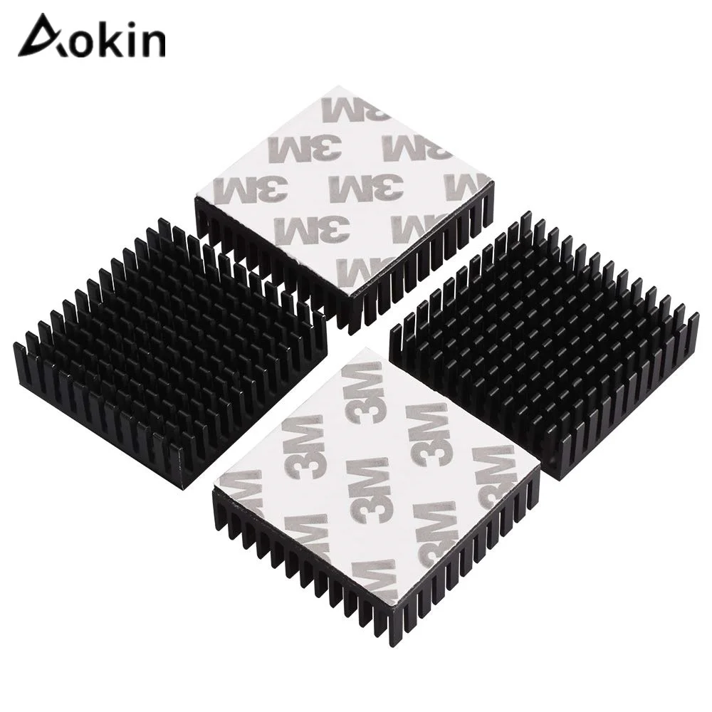 Черный радиатор алюминиевый теплоотвод для 42 шаговых двигателей с 3D принтом 4 шт.