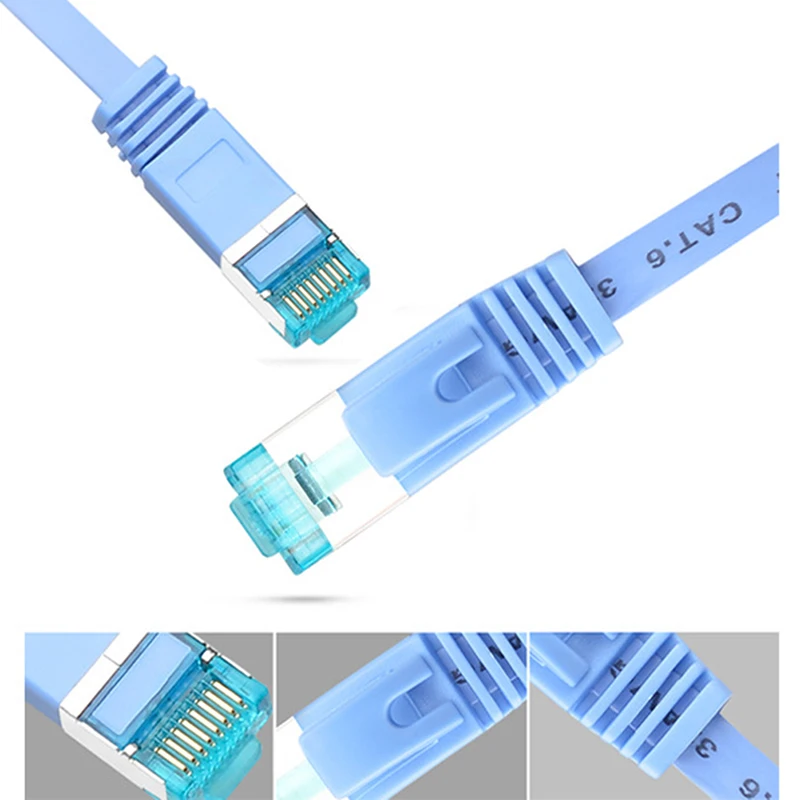 

1-5 м Cat6 Ethernet плоский кабель RJ45 компьютерный сетевой шнур LAN