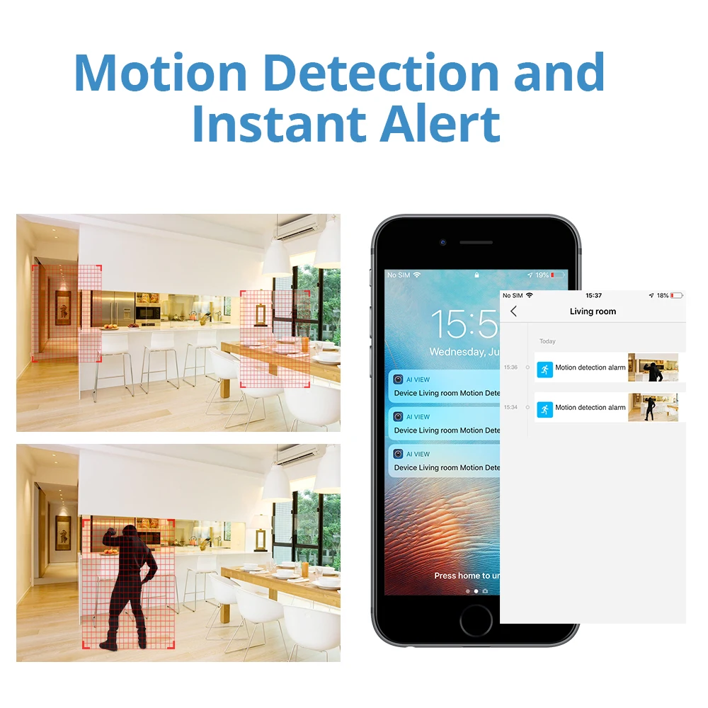 SANNCE 1080 P HD IP камера 2MP беспроводная WiFi безопасности инфракрасное ночное видение