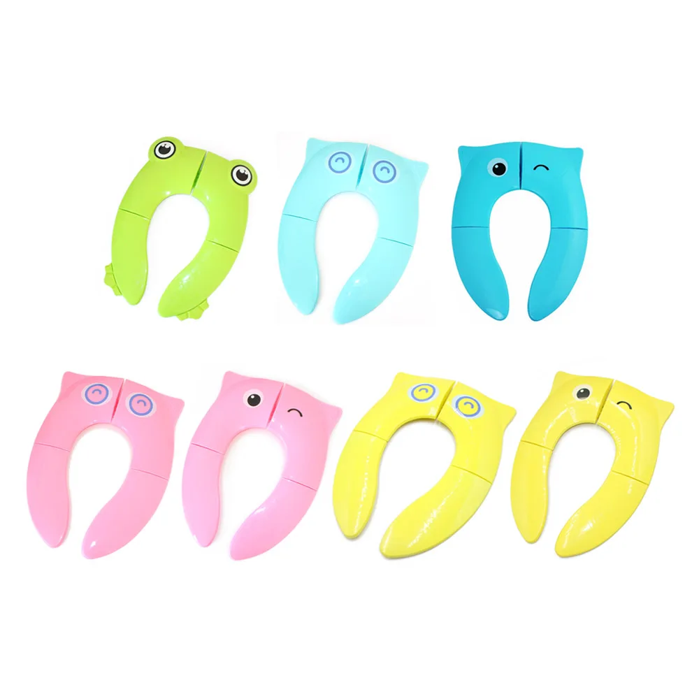 

Cute Folding Potty Seat Pad Kids Travel Portable Baby Toddler Toilet Training seat Cover Cushion Children Pot Chair Pad