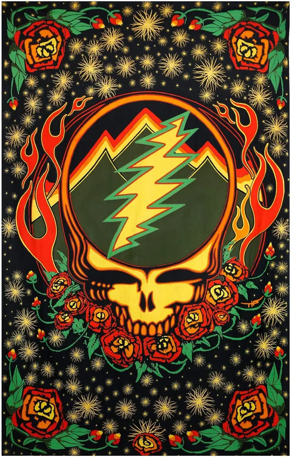 Ваше лицо алый огонь гобелен скатерть настенная живопись|Декоративные гобелены|