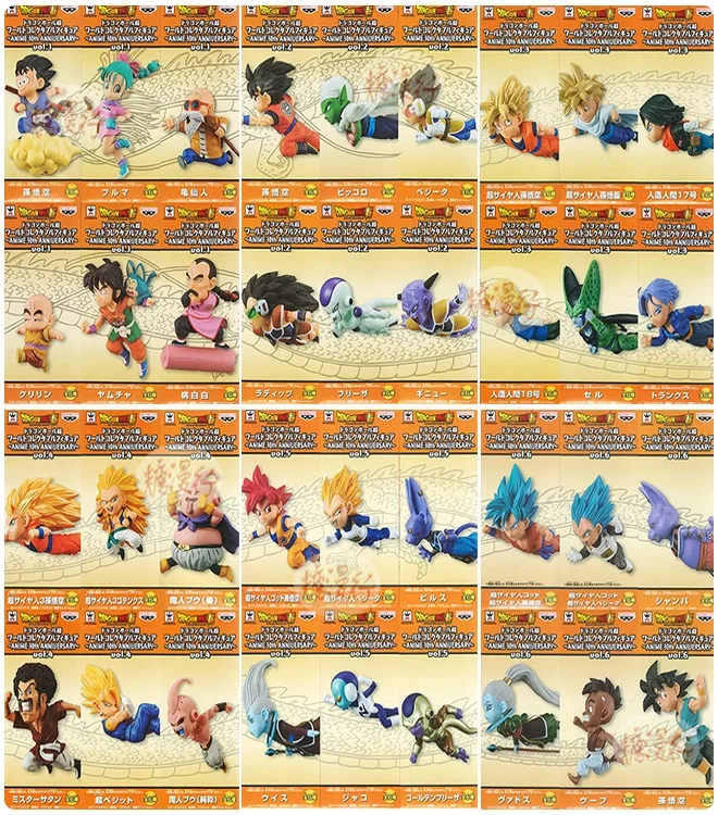 

Bandai Anime Dregon Ball WCF Son Goku Tao Pai Pai Master Roshi Yamcha LC LEGENDS Historical Figure Model Kids Toys Gift