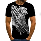 2021 трехмерная футболка с графическим рисунком, повседневный топ в стиле Харадзюку, мужская летняя трехмерная футболка в клетку с круглым вырезом, искусственная одежда