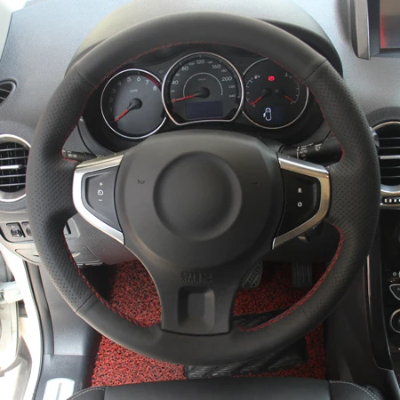 Style3 DIY крышка рулевого колеса автомобиля Оплетка на руль Volant замша для Renault Koleos 2009-2013 samsung QM5 - Название цвета: Style3