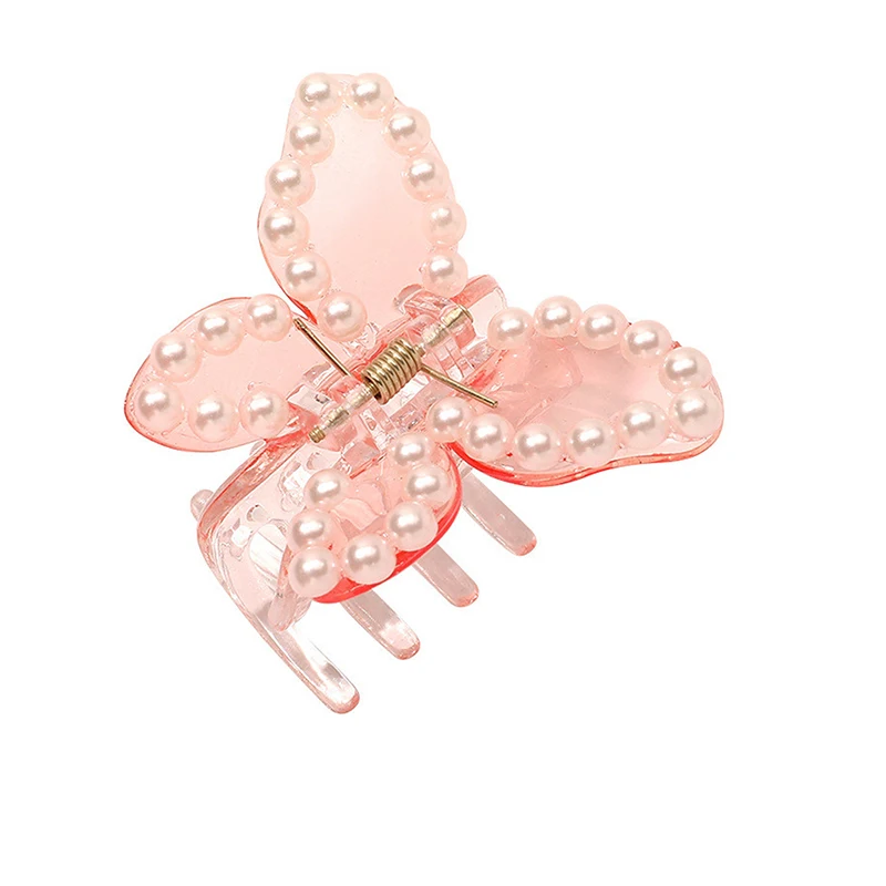 Summer Small Transparent Butterfly Hair Claws Hairpin Cute Grabs Acrylic Clip For Women Sweet Accessory 6 Style | Украшения и