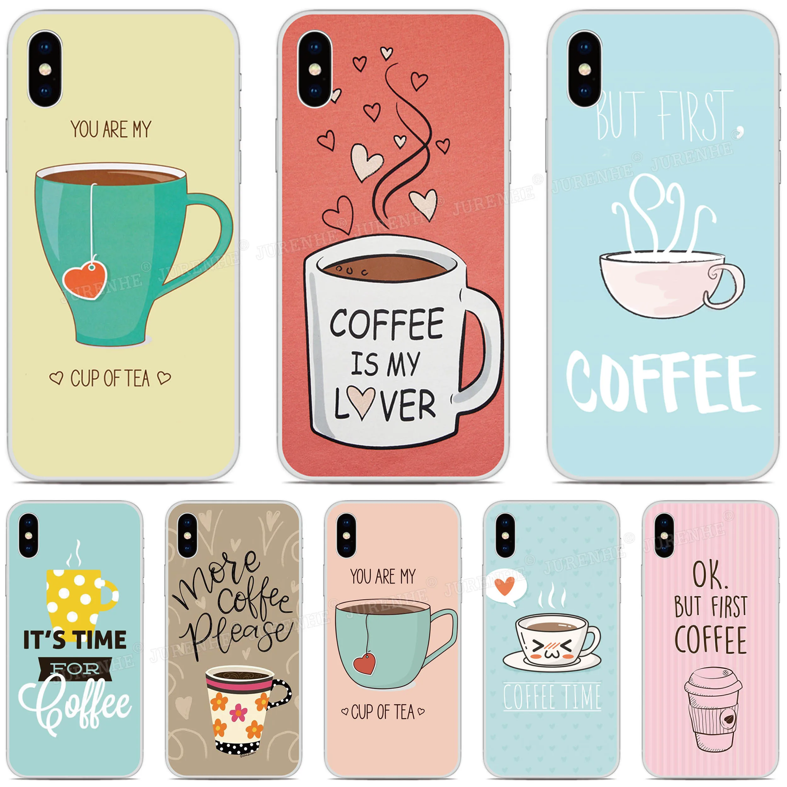 Silicone Funny Tea Coffee Phone Case For Vodafone Smart V11 V10 N10 V8 X9 N8 N9 Lite C9 E8 E9 Prime 6 7 Back Protective Cover | Мобильные