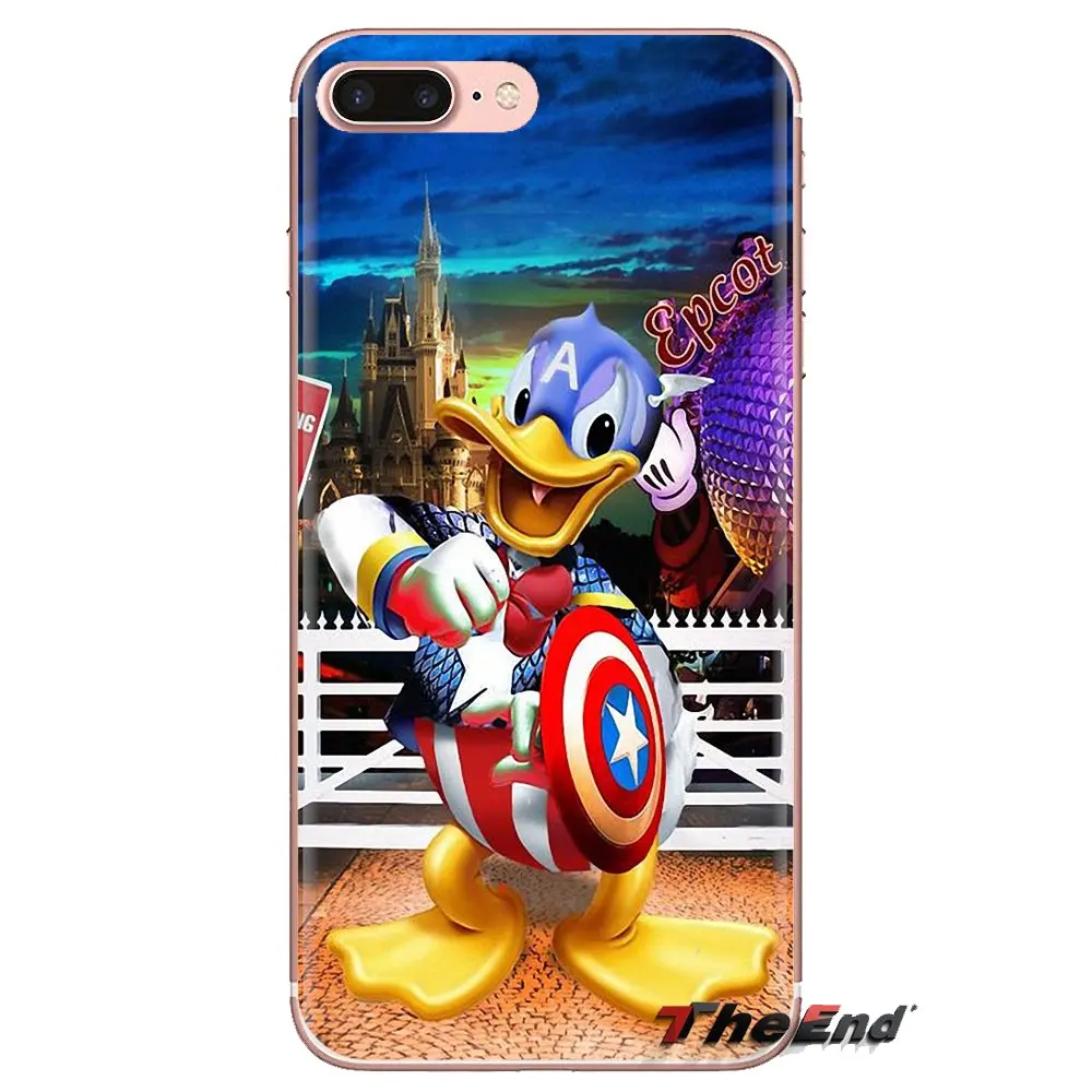 Cartoon Super Donald Duck Art Silicone Phone Skin Case For Samsung Galaxy S3 S4 S5 Mini S6 S7 Edge S8 S9 S10 Plus Note 3 4 5 8 9 |