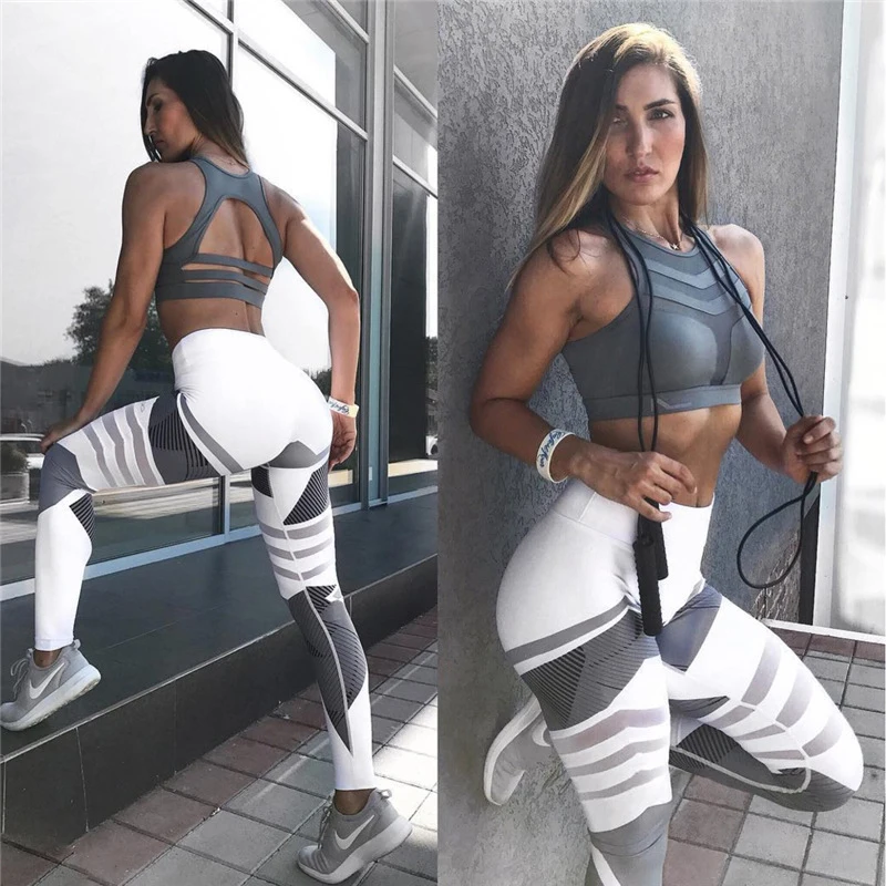 Women Leggings High-waisted Push Up tretchy Print Yoga Pants Gym Sport Breathable Tights Summer Cardio Seamless Leggings Women