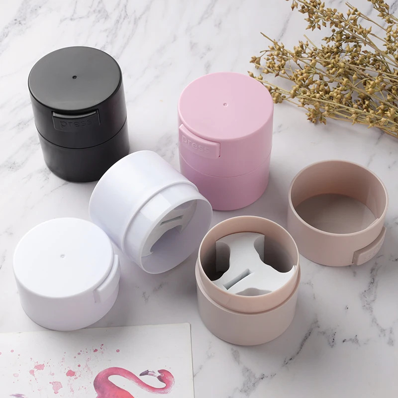 

4 шт матовый контейнер для хранения ресниц с клеем 4 цвета клейкая подставка с активированным углем герметичная баночка для косметики аксес...