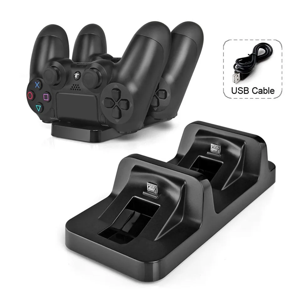 USB Dual Зарядное устройство s для PS4 зарядки питание док станция Sony Игровые