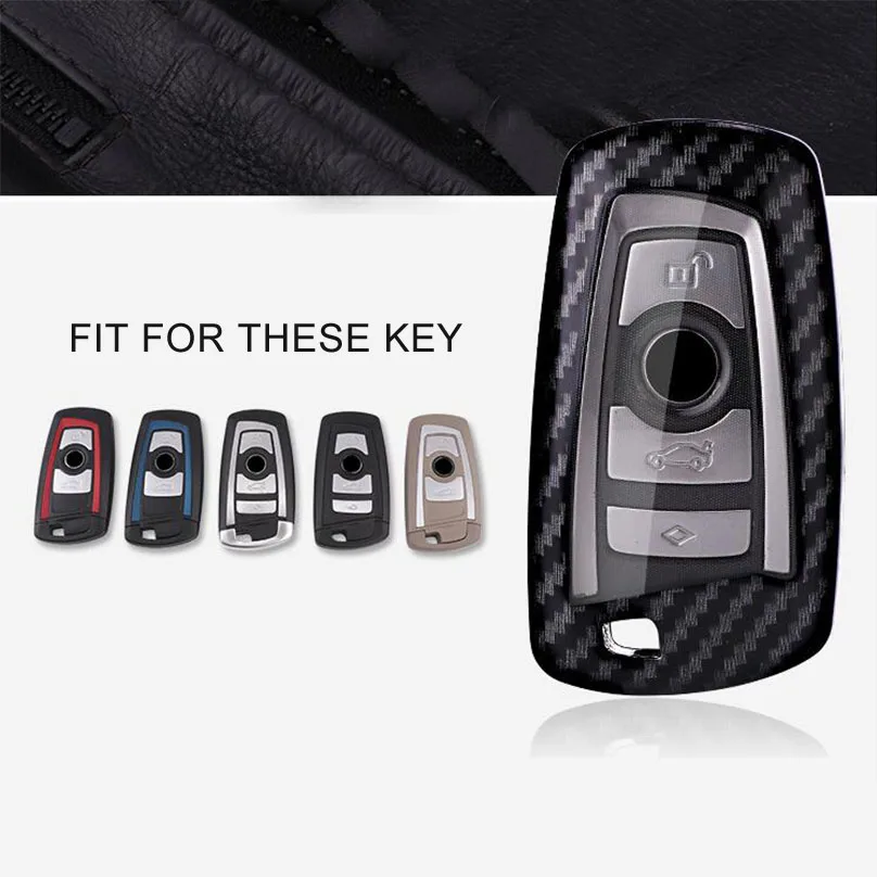 Высококачественный чехол для ключей из углеродного волокна BMW 1 2 3 4 5 6 7 Series X3 X4 |