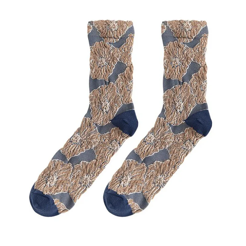 Новые модные женские хлопковые макраме носки в стиле ретро Стрейчевые платья с