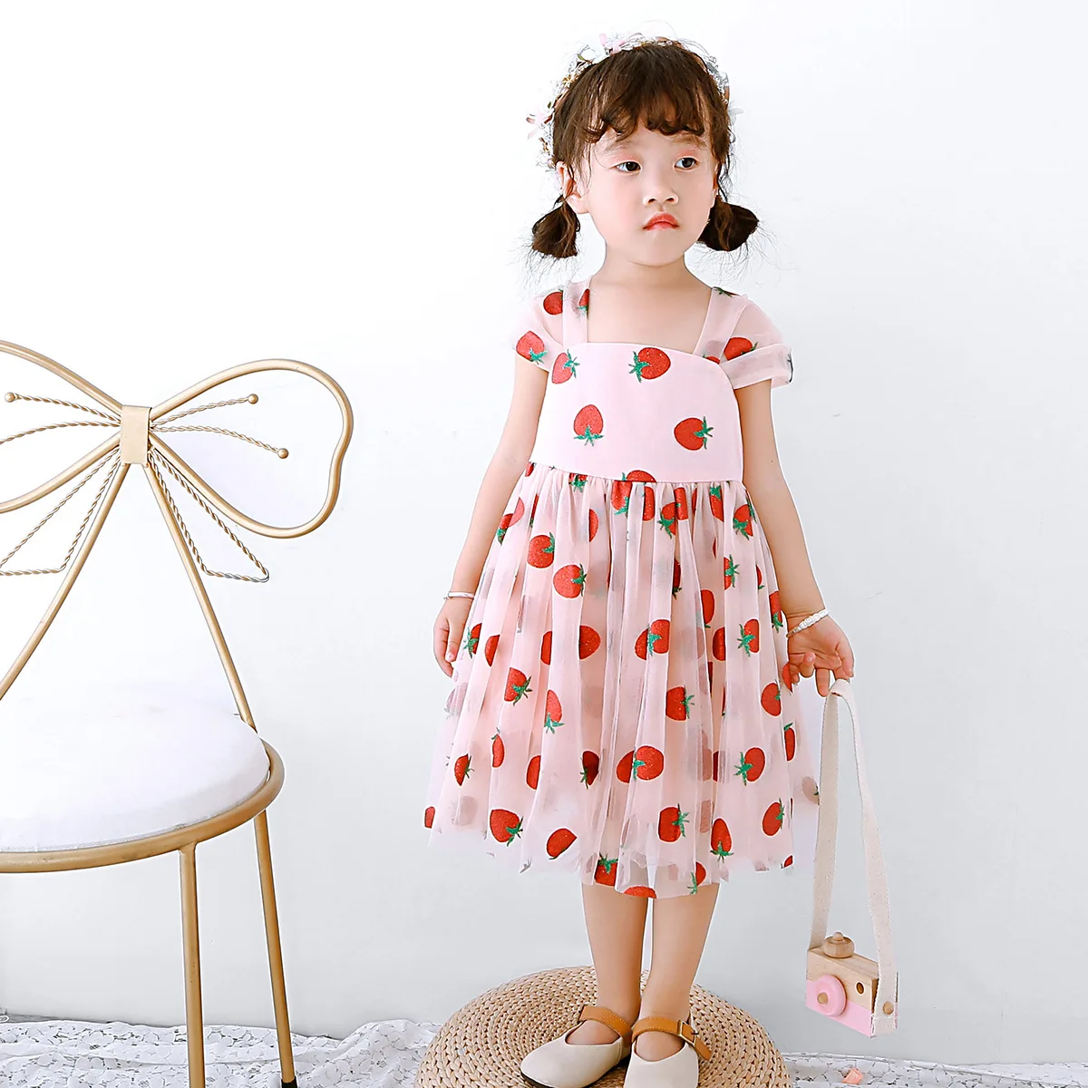 

2020 Одежда для девочек; Летнее платье для малышей; Платья для младенцев с оборками и без рукавов; Хлопковые вечерние платья с короткими рукав...