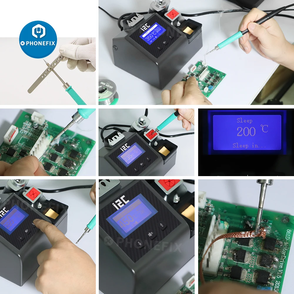 I2C NANO Lead Free Soldering Station 1S Rapid Heating Welding Platform with C245/C210/C115 Handles Tip for PCB Repair | Инструменты
