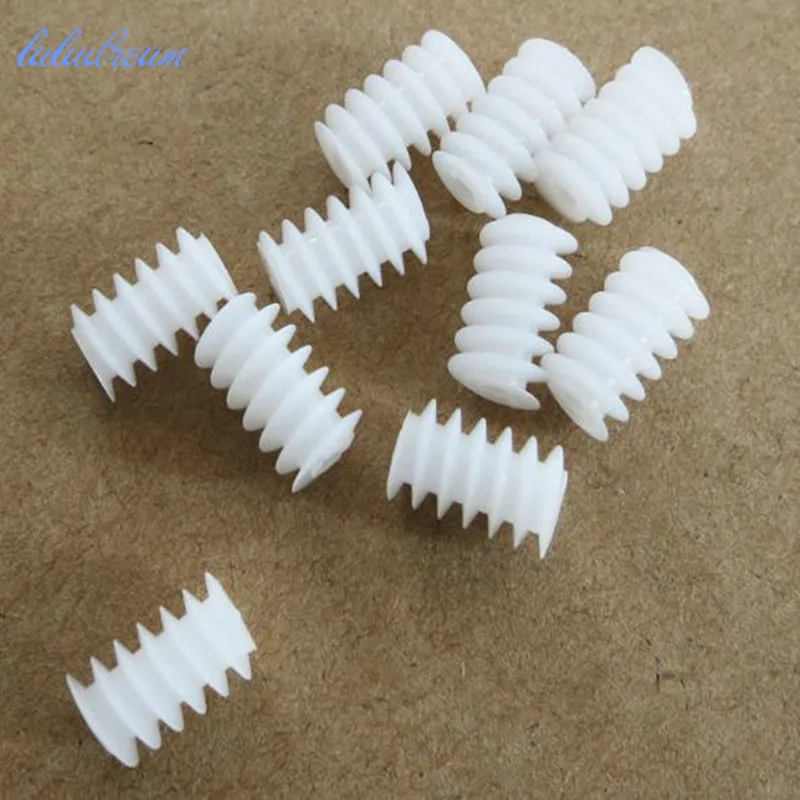 10pcs/lot 6*10mm Worm Plastic Gear Turbine Reduction 0.5 Modulus DIY Model Parts | Игрушки и хобби