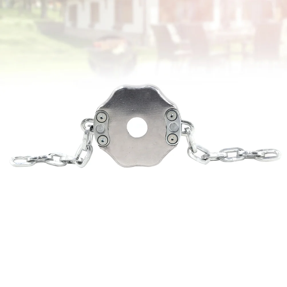 

Chain Grass Trimmer Head Hay Metal Field for Outdoor (Silver)
