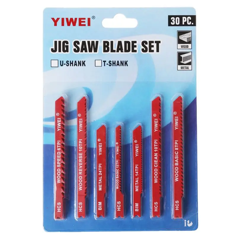 30 шт. в ассортименте стальной U образный нож для лобзика Набор Фитингов